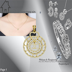 MẶT DÂY CHUYỀN XI MẠ MẪU ĐẸP 5201