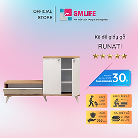 Tủ giày gỗ MDF thiết kế đẹp SMLIFE Runati