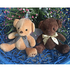 Gấu bông Gấu đeo nơ ruy băng 22cm - 1 màu - màu phát ngẫu nhiên