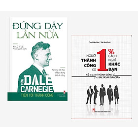 Combo 2 cuốn: Người Thành Công Có 1% Cách Nghĩ Khác Bạn + Đứng Dậy Lần Nữa – Cùng Dale Carnegie Tiến Tới Thành Công (kèm bookmark)