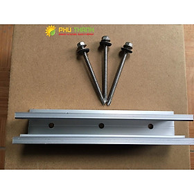 Mua Thanh rail nhôm mini chuyên dụng lắp pin năng lượng mặt trời kèm 3 vít