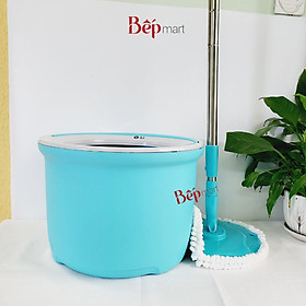 Mua Bộ cây lau nhà xoay Locknlock Corner ETM494  gồm 2 bông lau  đĩa lau gập - Hàng chính hãng