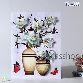 Decal Trang Trí Dán Tường 3D Nhiều Mẫu - Decor Trang Trí Phòng Ngủ, Phòng Khách, Phòng Bếp Kích Thước 40x30cm