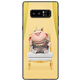 Ốp lưng in cho Samsung Note 8 Mẫu Heo Vua