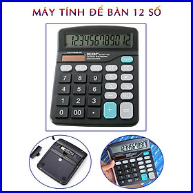 Máy Tính Để Bàn 12 Số Dexin 837-12S Màn Hình Lớn Tiện Lợi