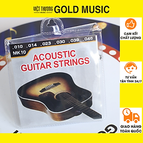Mua Bộ dây đàn guitar dây sắt MK10 ( size 10 dây nhẹ thích hợp người mới chơi guitar )