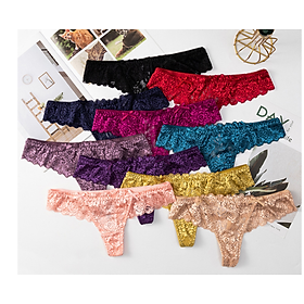 COMBO 10 QUẦN REN LỌT KHE 6202