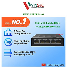 Bộ Chia Tín Hiệu Switch Để Bàn TP-Link LS1005G 5 Cổng 10/100/1000Mbps - Hàng Chính Hãng