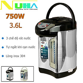 Mua Bình thủy điện 3.6L Ladomax HA-1636 thiết kế 3 lớp giữ ấm  ruột bình inox 304  có 3 chế độ rót-Hàng chính hãng