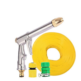 Mua Vòi nước vòi phun nước rửa xe tưới cây tăng áp thông minh + bộ dây bơm nước cao cấp TLG 206810 đầu đồng nối vàng