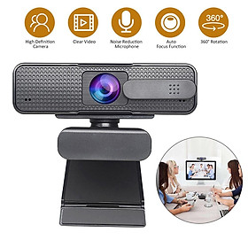 Webcam video độ nét cao ASHU 1920x1080P với Mic giảm tiếng ồn kép Chức năng tự động lấy nét