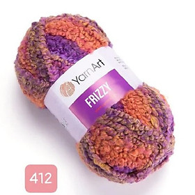 Mua Len Yarnart xoắn nhiều màu Frizzy đan móc áo  váy  nón  áo khoác