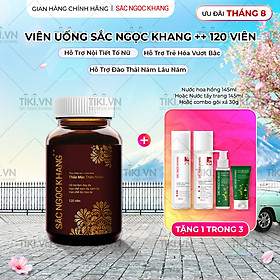 Viên uống Sắc Ngọc Khang ++ (120 viên) dòng cao cấp giúp chống lão hóa, giảm nám sạm và cân bằng nội tiết tố