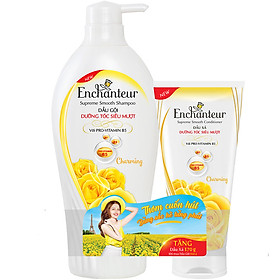 Dầu Gội Dưỡng Tóc Siêu Mượt Pro-Vitamin B5 Enchanteur Charming 6110870 650g - Tặng Dầu xả Charming 170g
