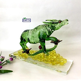 Mua Tượng trâu đồng tiền - màu xanh lá
