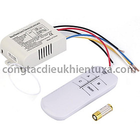 Hình ảnh Công tắc điều khiển từ xa 2 kênh bằng sóng radio RF SIGATO SGT889