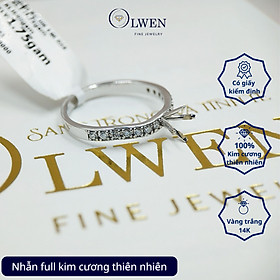 Nhẫn Kim Cương HK 14K HK Olwen HA-R000058
