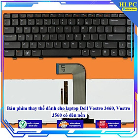 Hình ảnh Bàn phím thay thế dành cho laptop Dell Vostro 3460 Vostro 3560 có đèn nền - Hàng Nhập Khẩu