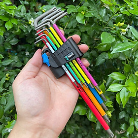Mua Bộ lục giác bông từ TX8 đến TX40 gồm 9 cây 9 màu cao cấp WERA 624955 9