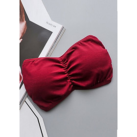 Áo lót bra không dây vải cotton kèm mút nâng ngực AL03