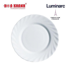 Đĩa Thủy Tinh Luminarc Diwali Trianon Trắng 16cm - bộ 6 đĩa - N3653