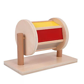 Giáo cụ Montessori cho bé 0-3 tuổi: Trống Xoay Cầu Vồng