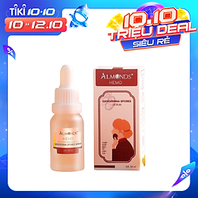 Serum linh chi Almonds-Ganoderma spores serum -ngăn ngừa lão hóa, dưỡng trắng giúp da săn chắt mịn mạng-30ml