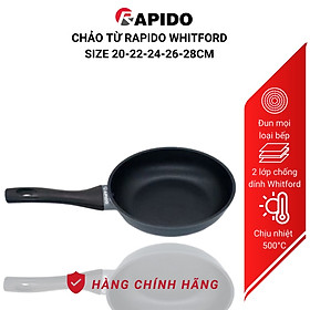 Mua Chảo từ Rapido Whitford RP-RDB chính hãng cao cấp  men chống dính Whitford của Mỹ  5 size 20  22  24  26  28cm - Hàng chính hãng - 24CM