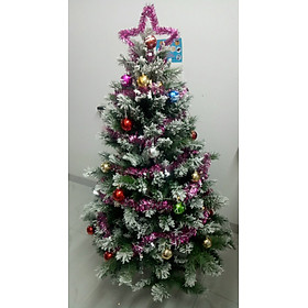 Cây thông noel 3 loại lá phủ tuyết (Cây 150cm)