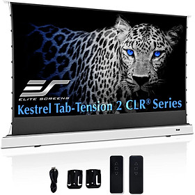 Mua Màn Chiếu Elite Screens Dòng Kestrel Tab-Tension CLR (Kéo Căng ) Màn Chiếu ĐIỆN  Màn Chiếu SÀN  101 inch Tỷ lệ Khung Hình 16:9 (Vùng hiển thị 125.7 x 223.8 cm) Gain 0.6 (FTE101XH2-CLR) THIẾT KẾ MỚI - Màu Trắng – Hàng Chính Hãng