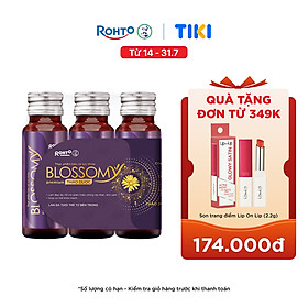 Nước uống collagen thảo dược giúp đẹp da, hỗ trợ ngủ ngon Blossomy Premium lốc 03 chai x 50ml