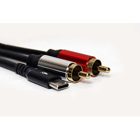 Cáp type C sang AV 1.5m - Dây âm thanh từ điện thoại sang amply (cable type C to RCA) - Hàng chính hãng