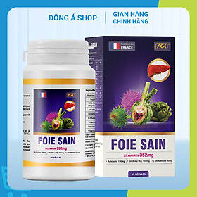 Giải độc gan Foie Sain - Hỗ trợ thải độc, hạ men gan, tăng cường chức năng gan (Hộp 60v)