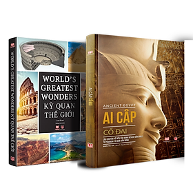 Hình ảnh Combo sách Kỳ quan thế giới và Sách Ai cập cổ đại ( bộ 2 cuốn ) - Tổng hợp kiến thức bách khoa về địa lý lịch sử - Á Châu Books, bìa cứng in màu