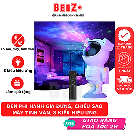 Đèn led phi hành gia chiếu bầu trời sao thiên hà phiên bản PREMIUM 2021 điều chỉnh nhiều chế độ qua điều khiển trang trí décor phòng ngủ, bàn làm việc