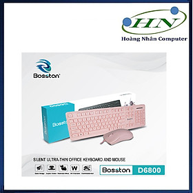 Mua Bộ Phím Chuột D6800 CÓ DÂY Full Hồng sử dụng cho các loại máy tính