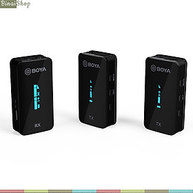 Mua Boya BY-XM6-S1 / BY-XM6-S2/ BY-XM6-K1 / BY-XM6-K2  - Micro Cài Áo Không Dây 2.4GHz  Phạm Vi 100m  Màn Hình OLED Dành Cho Smartphone  Laptop  Máy Ảnh  Máy Quay - Hàng Chính Hãng