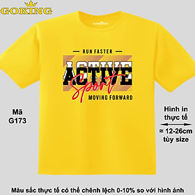 RUN FASTER - ACTIVE SPORT - MOVING FORWARD, mã G173. Áo thun siêu đẹp cho cả gia đình. Form unisex cho nam nữ, trẻ em, bé trai gái. Quà tặng ý nghĩa cho bố mẹ, con cái, bạn bè, doanh nghiệp, hội nhóm. Áo phông hàng hiệu Goking cao cấp in hình chữ 3D