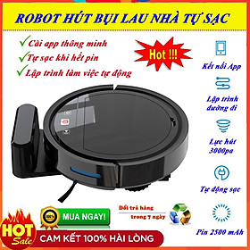 Mua Robot hút bụi lau nhà thông minh tự động HC002 lau khô ướt sạc tự động cảm biến chống rơi  lực hút mạnh.hoạt động theo lập trình sẵn  tự động sạc khi hết pin.