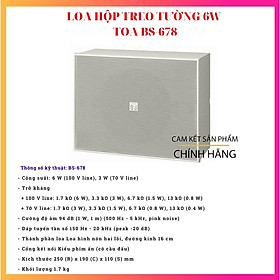 Mua Loa hộp treo tường TOA BS-678 - Hàng chính hãng