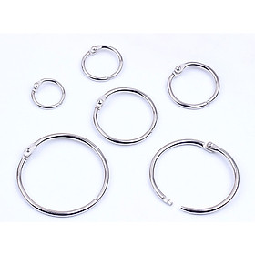 Combo 10 khoen tròn dùng xâu flashcard , làm sổ tay nhiều kích thước