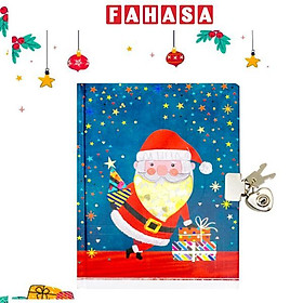 Sổ Nhật Ký Có Khóa Merry Christmas - MP CH24078 - Ông Già Noel