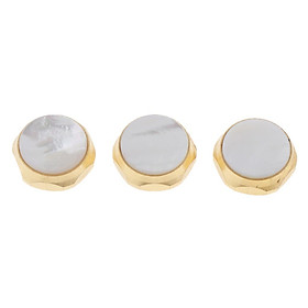 2-4pack Hand Polished Trumpet Finger Buttons Musical Brass Trumpet Parts White