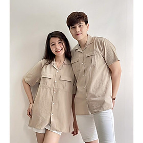 ÁO SƠ MI ĐŨI CO VEST,CÓ TÚI,MÀU SẮC HÀI HÒA,CHẤT LIỆU VÃI THOÁNG MÁT LANA FASHION