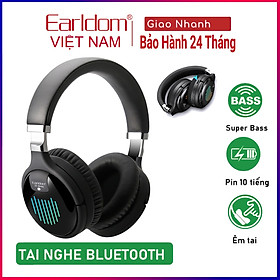 Mua Tai Nghe Chụp Tai Bluetooth Không Dây EARLDOM BH42 Mẫu Tai nghe On Ear Bluettooth Chống Ồn Pin Trâu Âm Thanh 7.1 Siêu Bass Pin 10h Chơi Thể Thao Gaming Pubg Mobile Cho Điện Thoại Android Iphone Máy Tính Laptop - Hàng Chính Hãng
