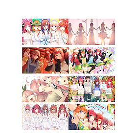Poster 8 tấm A4 Gotoubun No Hanayome Nhà Có Năm Nàng Dâu tranh treo album ảnh in hình đẹp (MẪU GIAO NGẪU NHIÊN)