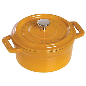 Nồi gang tròn Staub Vàng mù tạt 10cm