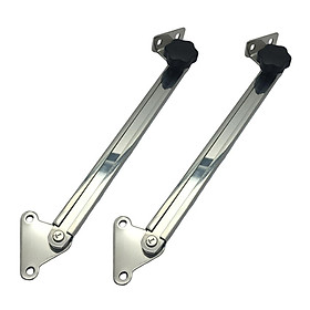 2Pcs Boat 316 SS Telescoping Hatch/Window Adjuster And Stay Support New