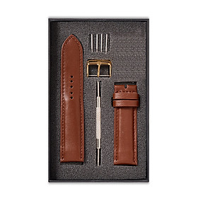 Dây đeo đồng hồ da bò màu Vàng Bò Size 14/15/16/17/18/19/20/21/22mm - Dây đồng hồ da bò Thật 100% - Bảo Hành 12 Tháng