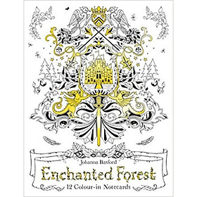 Enchanted Forest12 Colour-in Notecards